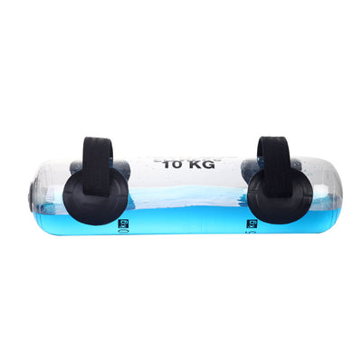 Transparent Cylindrical Water Dumbbell Fitness