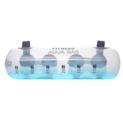 Transparent Cylindrical Water Dumbbell Fitness