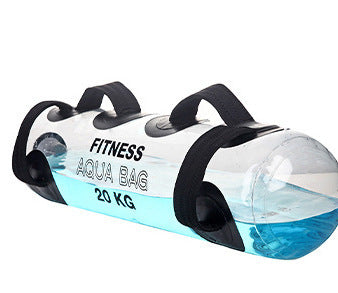 Transparent Cylindrical Water Dumbbell Fitness