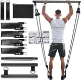 Pilates Bar Suit With Multifunction Resistance Band Pulling Rope Yoga Fitness