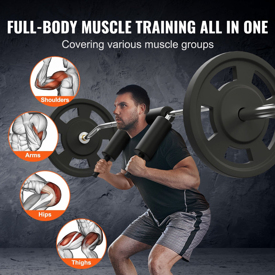 Safety Squat Bar, 700 LBS Fitness Squat  Bar, Safety Squat Bar Attachment With Shoulder And Arm Pads, 28mm Diameter Weight Bar, Ideal For Front Squats, Lunges, Rehab, Physical Therapy