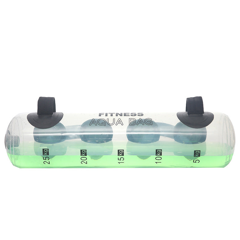 Transparent Cylindrical Water Dumbbell Fitness