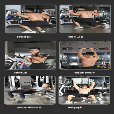 Men's Sports Adjustable Weight Fitness Barbell