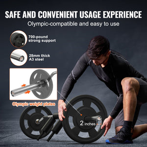 Safety Squat Bar, 700 LBS Fitness Squat  Bar, Safety Squat Bar Attachment With Shoulder And Arm Pads, 28mm Diameter Weight Bar, Ideal For Front Squats, Lunges, Rehab, Physical Therapy
